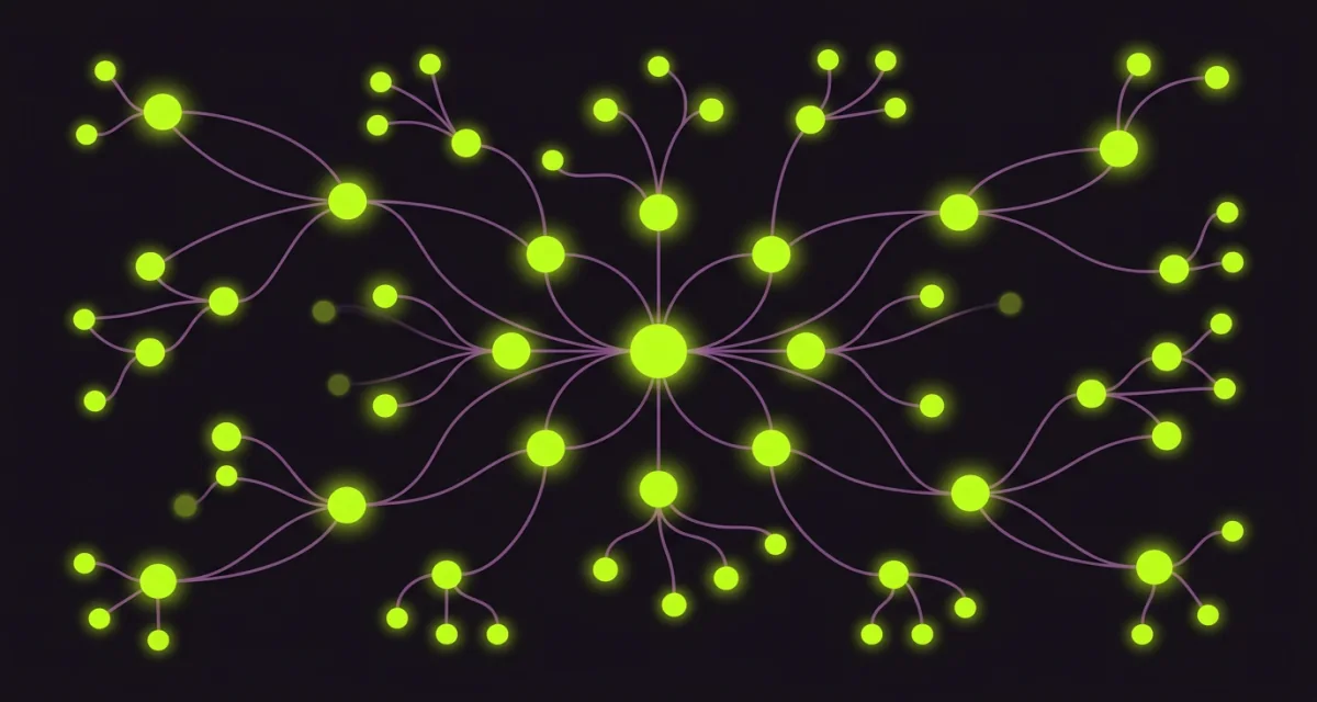 Diagram sieci współpracy edukacyjnej i aktualizacji treści, 1200×640 px, do wygenerowania