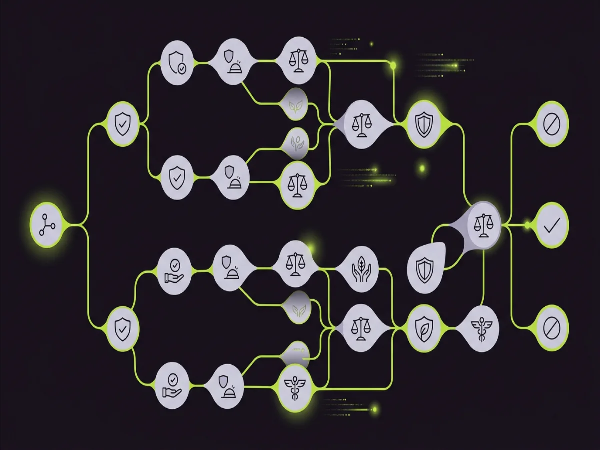 Wizualna mapa porównania ofert ubezpieczeniowych, ilustracja edukacyjna, format 1200×900 px, do wygenerowania